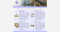 Desktop Screenshot of pelosanimais.org.pt